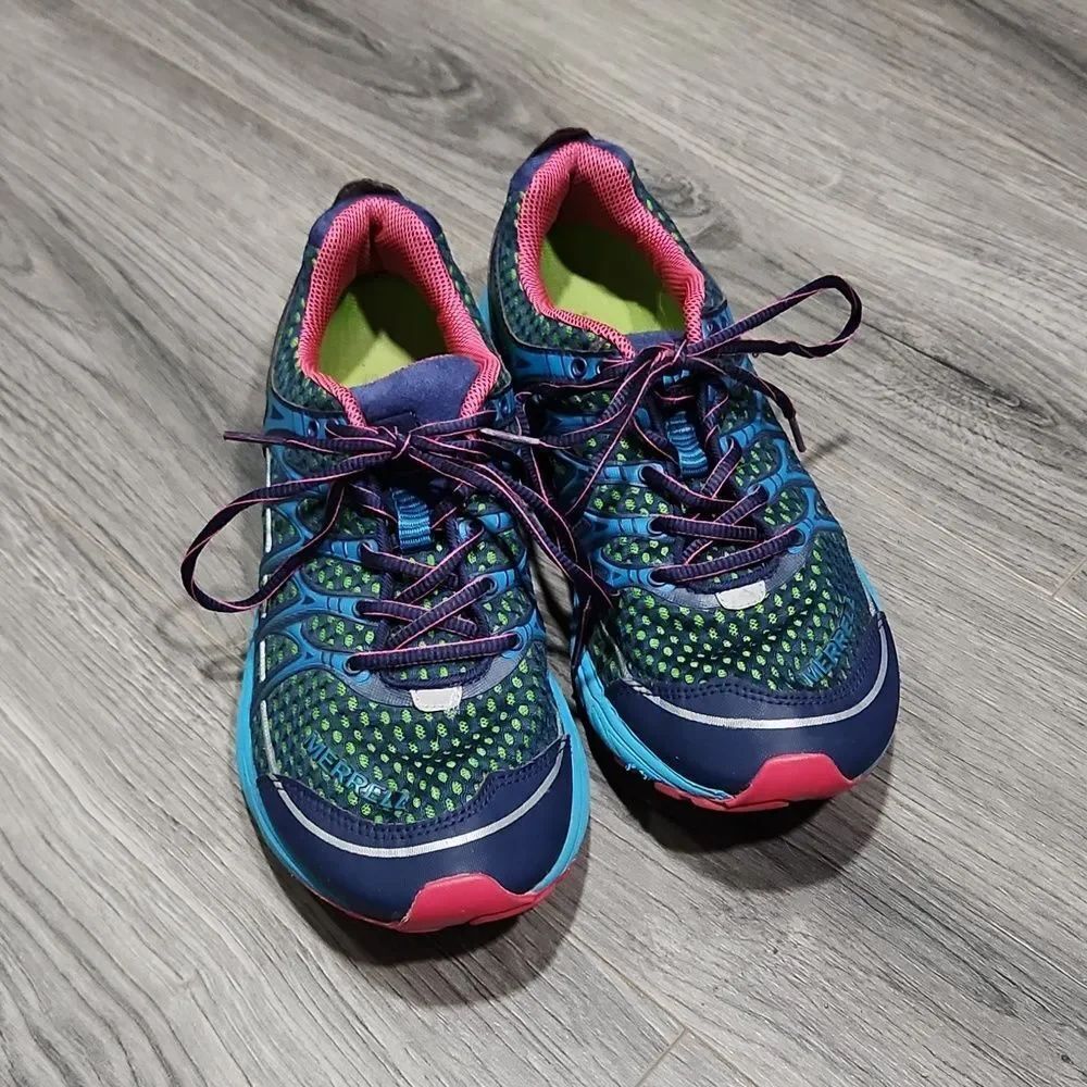 Merrell Mix Master Move Glide Womens Blue Depths Trail Running Shoes